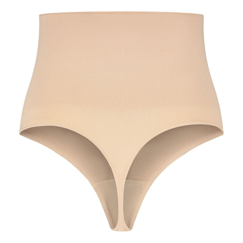 BYE-BRA - NAHTLOSER GÜRTEL STIL TANGA BEIGE GRÖSSE S