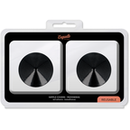 COQUETTE CHIC DESIRE - NIPPELABDECKUNG MIT SCHWARZEN KREISEN