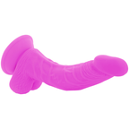 DIVERSIA - FLEXIBLER VIBRIERENDER DILDO LILA 21.5 CM -O- 4.5 CM