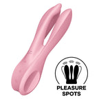 SATISFYER - THREESOME 1 VIBRATOR BLAU