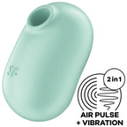 SATISFYER - PRO TO GO 2 DOPPELTER LUFTPULSSTIMULATOR & VIBRATOR VIOLETT