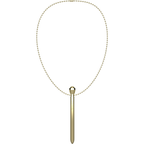 IBIZA - CLIT POCKET STIMULATOR HALSKETTE USB-LADEGERT 12 VIBRATIONSMODI GOLDEN 12,2 X 1,5