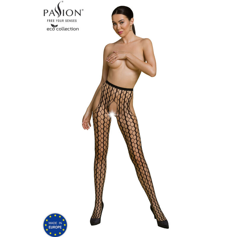 PASSION - ECO COLLECTION BODYSTOCKING ECO S007 ROT