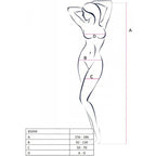 PASSION - BS098 SCHWARZER BODYSTOCKING, EINE GRÖSSE