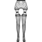 PASSION - S027 SCHWARZE STRUMPFSTRUMPFHOSE, EINE GRÖSSE