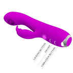PRETTY LOVE - RACHEL WIEDERAUFLADBARER VIBRATOR MIT LILA SAUGNAPF