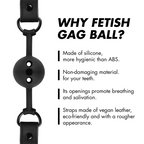 FETISH SUBMISSIVE BONDAGE - ATMUNGSAKTIVER BALLKNOPF AUS SILIKON
