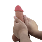 PRETTY LOVE - REALISTISCHER DILDO DER SLIDING SKIN-SERIE MIT SLIDING SKIN-SAUGNAPF BRAUN 23,4 CM