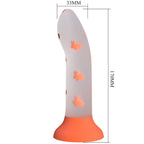 PRETTY LOVE - MAGISCHER NACHT-DILDO OHNE VIBRATION LEUCHTENDES ORANGE