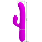 PRETTY LOVE - KANINCHENVIBRATOR MIT LECKENDEM FUCHSIA