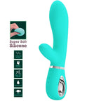 PRETTY LOVE - THOMAS MULTIFUNKTIONS-G-SPOT-VIBRATOR AQUA GREEN