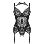 LIVCO CORSETTI FASHION - GIELLANDRA FOR THE SENSES COLLECTION KORSETT + PANTY SCHWARZ