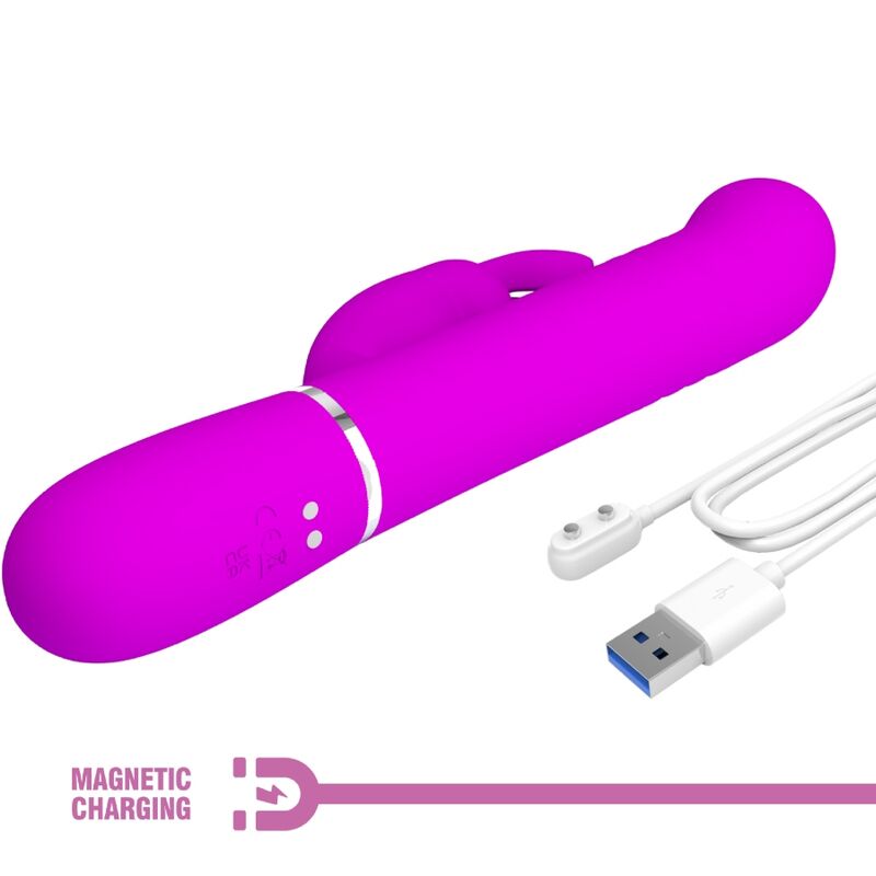 PRETTY LOVE - COALE RABBIT VIBRATOR PERLEN VIOLET
