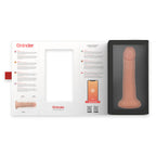 ONINDER - GROSSER BOGOTÁ-VIBRATORDILDO, 9 GESCHWINDIGKEITEN, NATÜRLICH, 22 CM -O- 4,5 CM - KOSTENLOSE APP