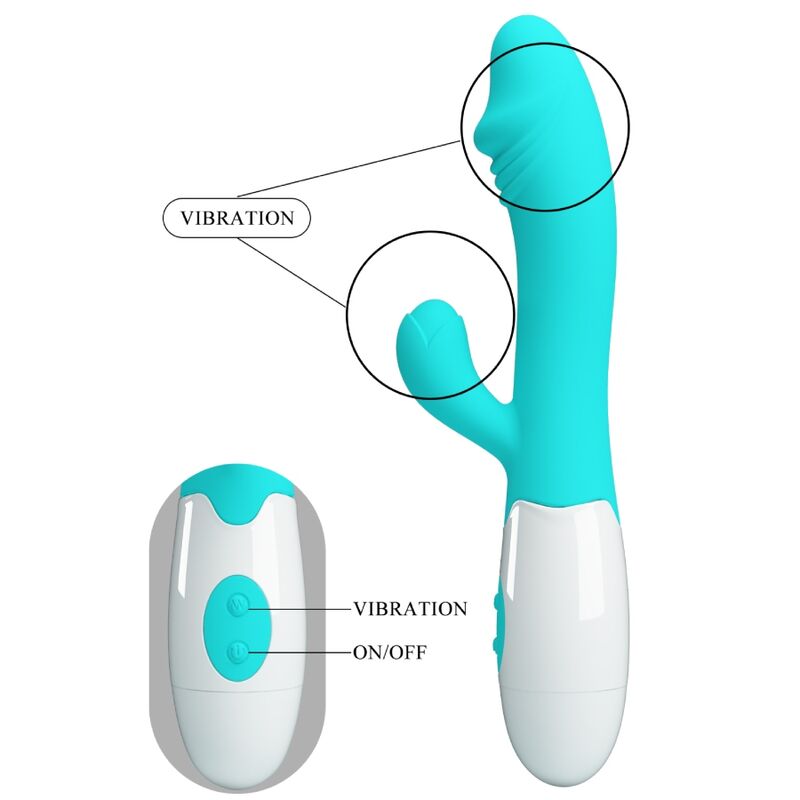 PRETTY LOVE - SNAPPY G-SPOT VIBRATOR AQUAGRÜN