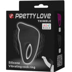PRETTY LOVE - THIMBLE VIBRATORRING SCHWARZ