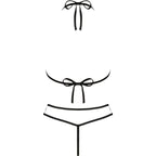 LIVCO CORSETTI FASHION - JIMENA LC 20216 BH + STRING SCHWARZ EINE GRÖSSE