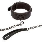 CALEXOTICS - NOCTURNAL HALSBAND & LEINE LEDER VERSTELLBAR SCHWARZ