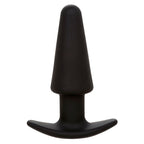 CALEXOTICS - ROCK BOTTOM TAPERED ANAL PLUG 10 VIBRACIONES SILIKON SCHWARZ