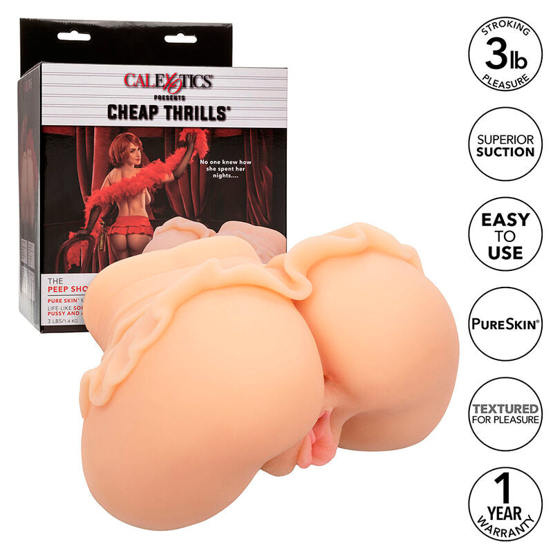 CALEXOTICS - THE PEEP SHOW GIRL DOPPELT REALISTISCHER MASTURBATOR, FLEISCH