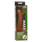 CALEXOTICS - MAXX RIBBED DUAL PENETRATOR 10 VIBRATIONEN BRAUN