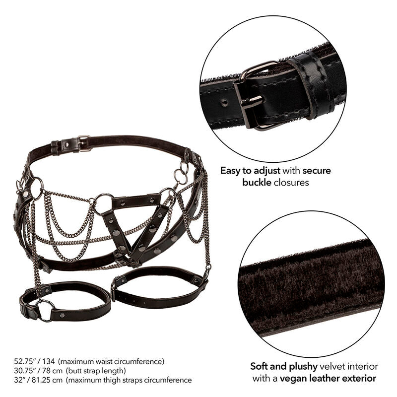 CALEXOTICS - EUPHORIA MULTICHAIN OBERSCHENKELHARNESS PREMIUM PLUS GRÖSSE