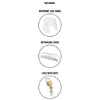 HIDDEN DESIRE - EXTREME KEUSCHHEITSPFERDKÄFIG ACRYL EINSTELLBAR KLAR