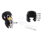 HIDDEN DESIRE - EXTREME KEUSCHHEITSPUMPENKÄFIG AUS SILIKON GRÖSSE S SCHWARZ