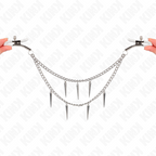 KINK - NIPPELKLEMMEN MIT SPIKES KETTEN 30 CM