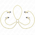 KINK - 4 Nippel- und Kitzlerklammern, verstellbar, Gold