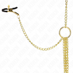 KINK - 4 Nippel- und Kitzlerklammern, verstellbar, Gold