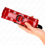 KINK - WEINROTE VERSTELLBARE HALSKETTE 37,5-49,5 CM X 5 CM