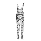 PASSION - BS 102 BODYSTOCKING WEISS EINE GRÖSSE