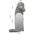 PRETTY LOVE - REALISTISCHER PENISVERGRÖSSERER UND VERZÖGERUNGSHÜLSE MODELL 2 GRAU