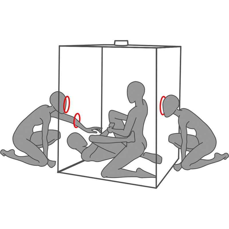 SECRET DOME - KINK CLUB CABIN SCANDALE SCHWARZ & ROT