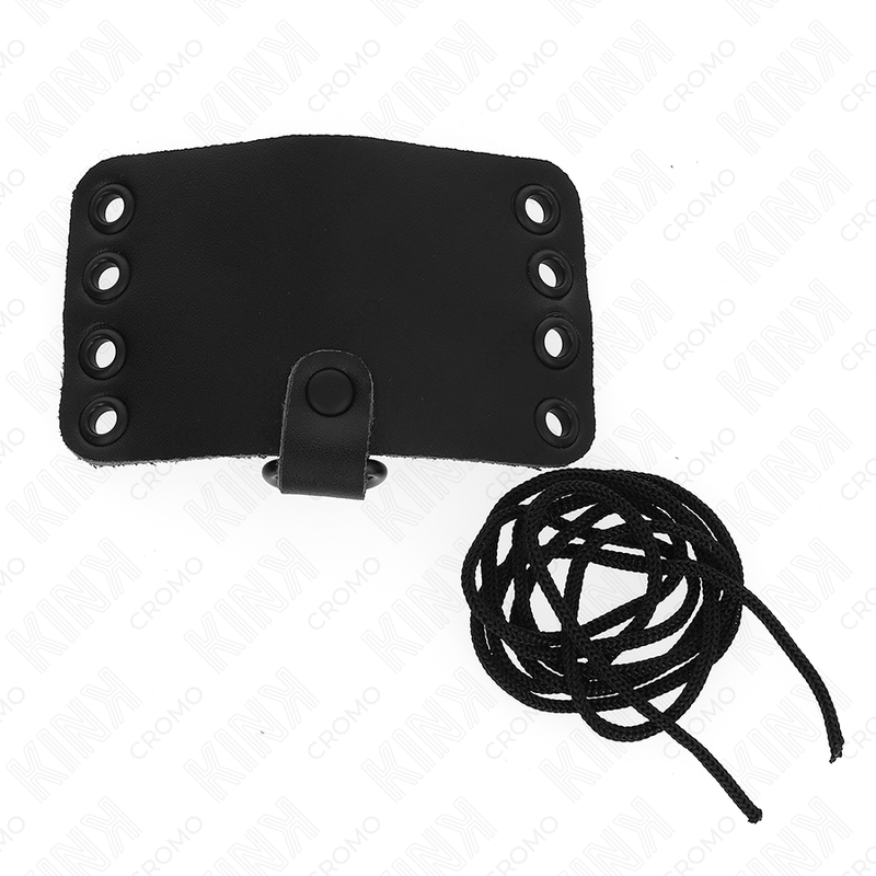 KINK - PENISRING AUS LEDER MIT SCHNÜRVERSCHLUSS UND SCHNÜRSENKEL