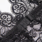 SUBBLIME - 953928 NACHTHEMD + HÖSCHEN AUS SEIDE UND SPITZE SCHWARZ L/XL