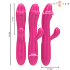 INTENSE - IVY FLEXIBLER VIBRATOR 10 VIBRATIONEN MIT STIMULIERENDER ZUNGE ROSA