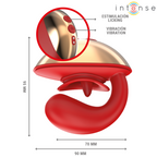 INTENSE - MARIAH VIBRATOR & STIMULATOR IN U-FORM 10 VIBRATIONEN ROT