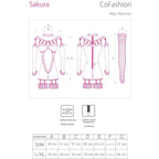 LIVCO CORSETTI FASHION - SAKURA CF 90357 JUMPSUIT + LANGE HANDSCHUHE + STRUMPFGÜRTEL SCHWARZ S/M