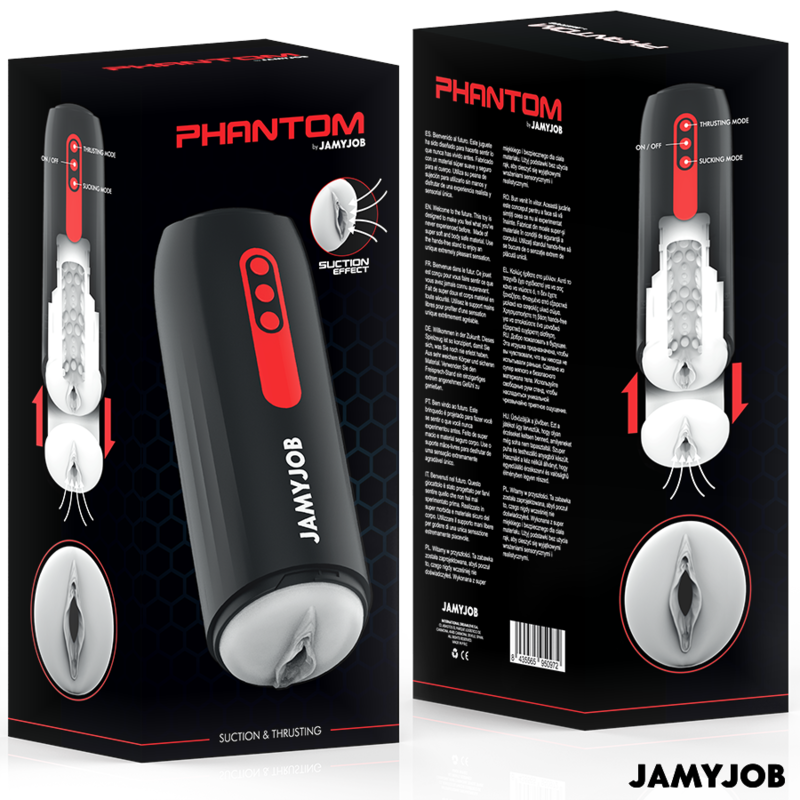 JAMYJOB - PHANTOM AUTOMATISCHER VAGINA-MASTURBATOR 5 SAUG- UND STOSSMODI