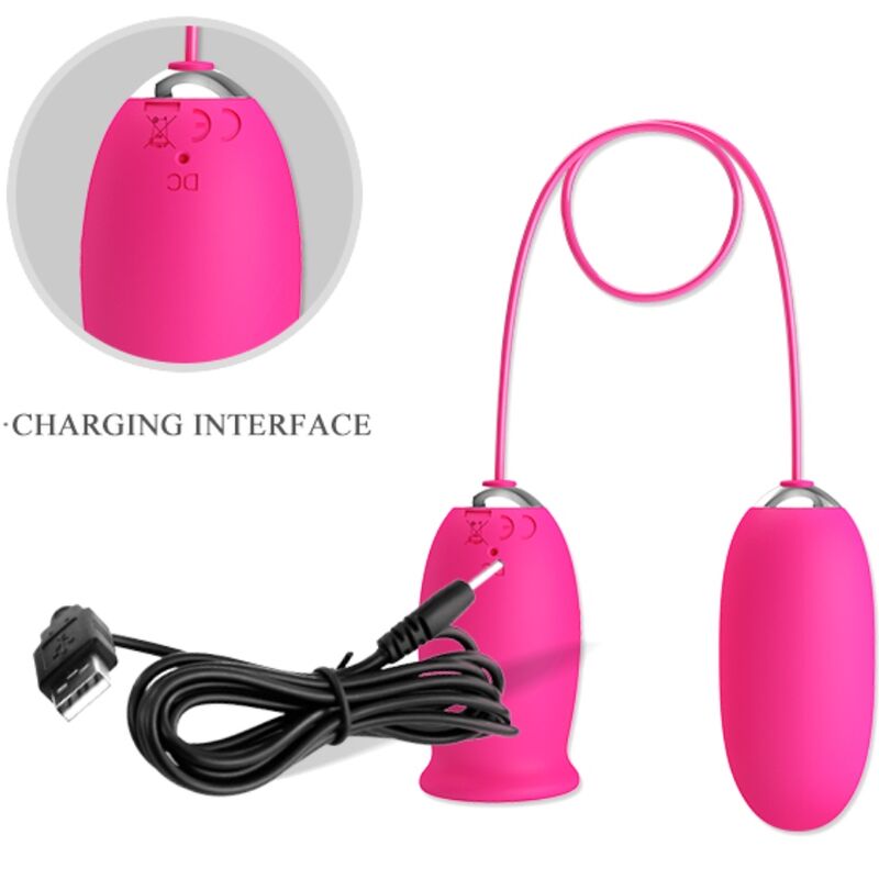 PRETTY LOVE - DAISY VIBRIERENDES EI + KLITORIS STIMULIERENDE ZUNGE ROSA