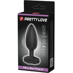 PRETTY LOVE - VIBRA BUTT PLUG 2 ANAL PLUG 10 VIBRATIONEN SCHWARZ
