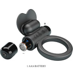 PRETTY LOVE - DEBONAIRE VIBRATIONSRING KANINCHEN 10 VIBRATIONEN SCHWARZ