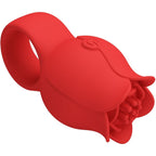 PRETTY LOVE - JAE ROSE FÖRMIGER FINGERVIBRATOR 10 VIBRATIONEN ROT