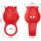 PRETTY LOVE - JAE ROSE FÖRMIGER FINGERVIBRATOR 10 VIBRATIONEN ROT