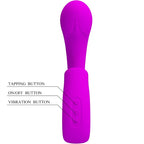 PRETTY LOVE - SIBEL SIBEL G-SPOT VIBRATOR + KLITORIS-STIMULATOR 10 VIBRATIONEN LILA
