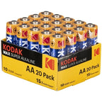 KODAK - MAX ALKALINE BATTERIE AA LR6 PACK*20 BATTERIEN