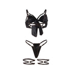 SUBBLIME - 955199 BH-SET MIT VERSTELLBARER SCHWARZER SCHLEIFE S/M