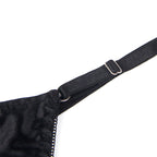 SUBBLIME - 955205 BH-SET MIT VERSTELLBARER SCHWARZER SCHLEIFE L/XL